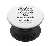 Il Signore è buono a coloro che lo aspettano Versetto Bibbia Fede PopSockets PopGrip Adesivo