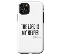 Il Signore è il mio aiutante Ebrei 13:6 Bibbia Fede Forza Custodia per iPhone 11 Pro
