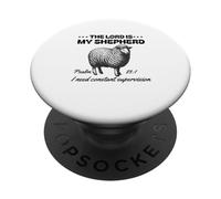 Il Signore è il mio pastore Ho bisogno di costante supervisione fede PopSockets PopGrip Adesivo