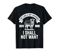 Il Signore è Il Mio Pastore Non Voglio L'Arte della Fede Cristiana Maglietta