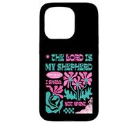Il Signore è il mio pastore - Salmo 23:1 Retro Christian Design Custodia per iPhone 15 Pro