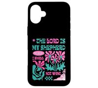 Il Signore è il mio pastore - Salmo 23:1 Retro Christian Design Custodia per iPhone 16 Plus