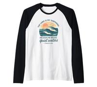 Il Signore è Il Mio Pastore Salmo 23 Acque tranquille Maglia con Maniche Raglan