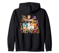 Il Signore è Il Mio Pastore Testo Religioso Felpa con Cappuccio
