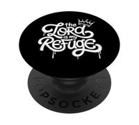 Il Signore è il mio rifugio - Vintage Graffiti Christian Faith PopSockets PopGrip Adesivo