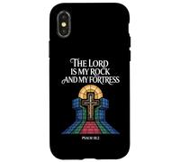 Il Signore è il mio salmo roccia e fortezza 18:2 Custodia per iPhone X/XS