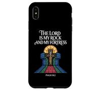 Il Signore è il mio salmo roccia e fortezza 18:2 Custodia per iPhone XS Max
