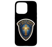 Il Signore è la mia forza e il mio scudo versetto della Bibbia cristiana Custodia per iPhone 15 Pro Max