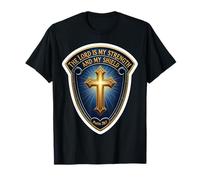 Il Signore è la mia Forza e Il Mio Scudo Versetto della Bibbia Cristiana Maglietta