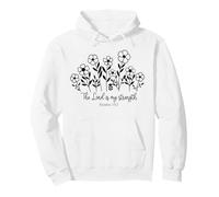 Il Signore è la mia Forza Gli Uomini e Le Donne cristiani Amano Dio Gesù Felpa con Cappuccio