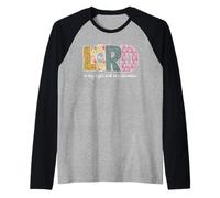 Il Signore è la Mia Luce e la Mia Salvezza Cristiana Maglia con Maniche Raglan