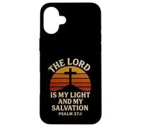 Il Signore è la mia luce e la mia salvezza Salmo 27:1 Christian Custodia per iPhone 16 Plus