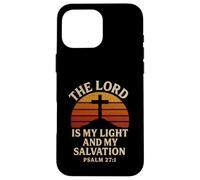 Il Signore è la mia luce e la mia salvezza Salmo 27:1 Christian Custodia per iPhone 16 Pro Max