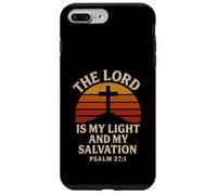 Il Signore è la mia luce e la mia salvezza Salmo 27:1 Christian Custodia per iPhone 7 Plus/8 Plus
