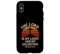 Il Signore è la mia luce e la mia salvezza Salmo 27:1 Christian Custodia per iPhone X/XS