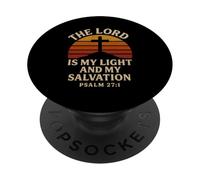 Il Signore è la mia luce e la mia salvezza Salmo 27:1 Christian PopSockets PopGrip Adesivo