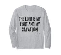 Il Signore è la mia Luce e la mia salvezza Salmo 27:1 Fait biblica Maglia a Manica