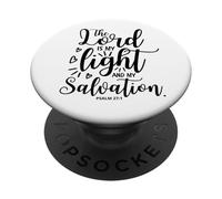 Il Signore è la mia luce e la mia salvezza Salmo 27:1 PopSockets PopGrip Adesivo
