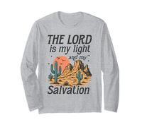 Il Signore è la mia Luce e salvezza - Retro Desert Faith Maglia a Manica