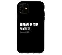 Il Signore è la tua fortezza Bibbia Versi Citazione Dichiarazione Custodia per iPhone 11