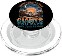Il Signore è più grande dei giganti che affronti 1 Giovanni 4:4 PopSockets PopGrip per MagSafe