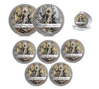 Il Signore è un Guerriero - Moneta commemorativa Fede e Vittoria, Moneta sfida dell'Arcangelo Michele, Gettone di fede religiosa da collezione, Regali cattolici ispiratori (5Pcs 02#)