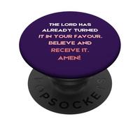Il Signore l'ha già girato a tuo favore PopSockets PopGrip Adesivo