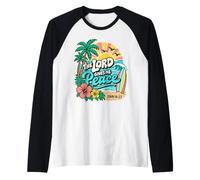 Il Signore Mi dà la Pace Giovanni 14:27 Christian Beach Maglia con Maniche Raglan