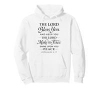 Il Signore Ti benedica e Ti Tiene Bibbia Versi Script Zephaniah Felpa con Cappuccio