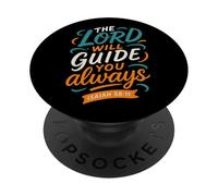 Il Signore ti guiderà Isaia 58 11 - Vintage Christian PopSockets PopGrip Adesivo