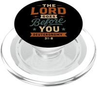 Il Signore va prima di te Deuteronomio 31 8 Vintage Christian PopSockets PopGrip per MagSafe