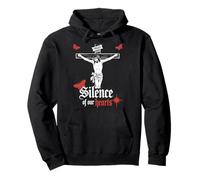 Il Silenzio dei Nostri Cuori Gesù Christian Streetwear Felpa con Cappuccio