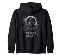 Il Silenzio è la Lama Samurai Monaco Zen Warrior Felpa con Cappuccio