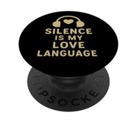 Il silenzio è la mia lingua d'amore PopSockets PopGrip Adesivo