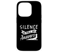 Il silenzio è pieno di risposte design per gli amanti dello yoga Custodia per iPhone 14 Pro