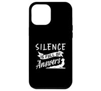 Il silenzio è pieno di risposte Inspirational Yoga Design Custodia per iPhone 12 Pro Max