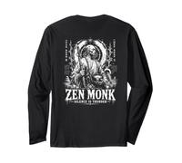 Il Silenzio Spirituale del Monaco Zen è Tuono Meditazione Maglia a Manica