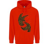 Il Simbolo Del Corvo Viking Odin Ragnar Tribale Felpa