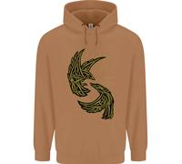 Il Simbolo Del Corvo Viking Odin Ragnar Tribale Felpa