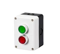 Il simbolo della freccia indica l'avvio e l'arresto 'interruttore di emergenza della scatola di controllo industriale con pulsante impermeabile momentaneo.(Beige)