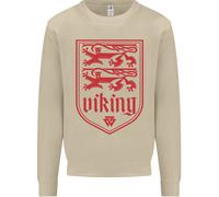 Il Simbolo Valknut Dei Vichinghi Leoni Valhalla Uomo Felpa Maglione