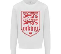 Il Simbolo Valknut Dei Vichinghi Leoni Valhalla Uomo Felpa Maglione