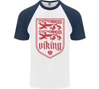 Il Simbolo Valknut Dei Vichinghi Leoni Valhalla Uomo T-Shirt Baseball S/S