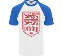 Il Simbolo Valknut Dei Vichinghi Leoni Valhalla Uomo T-Shirt Baseball S/S