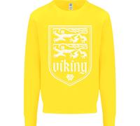 Il Simbolo Valknut Dei Vichinghi Valhalla Leoni Felpa Per Bambini