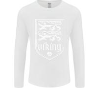 Il Simbolo Valknut Dei Vichinghi Valhalla Leoni Uomo Maglietta A Maniche Lunghe