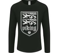 Il Simbolo Valknut Dei Vichinghi Valhalla Leoni Uomo Maglietta A Maniche Lunghe