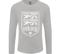 Il Simbolo Valknut Dei Vichinghi Valhalla Leoni Uomo Maglietta A Maniche Lunghe