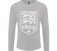 Il Simbolo Valknut Dei Vichinghi Valhalla Leoni Uomo Maglietta A Maniche Lunghe