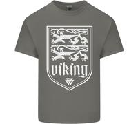 Il Simbolo Valknut Dei Vichinghi Valhalla Leoni Uomo T-Shirt In Cotone